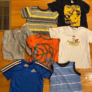 summer tees and shorts bundle of seven